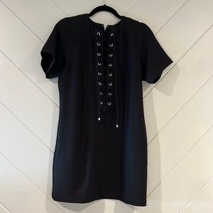 Black English factory dress